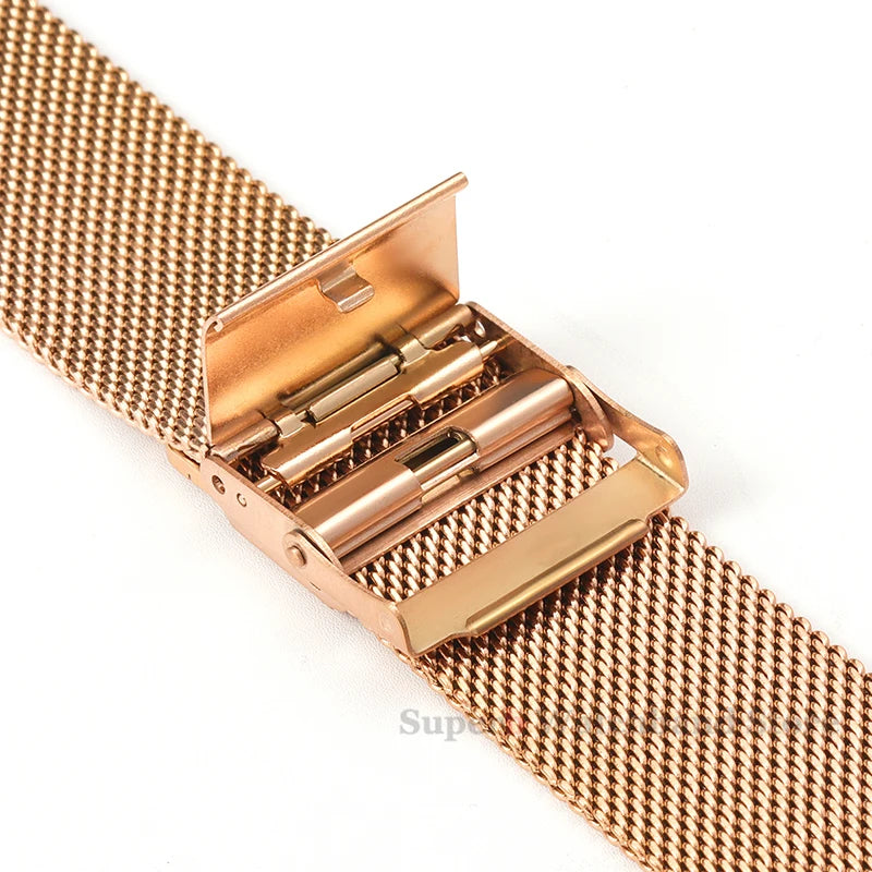 Milanese Universal Quick-Release Bracelet — 12/14/16/18/20/22mm Stainless Steel Watch Strap — view 3 of watch straps