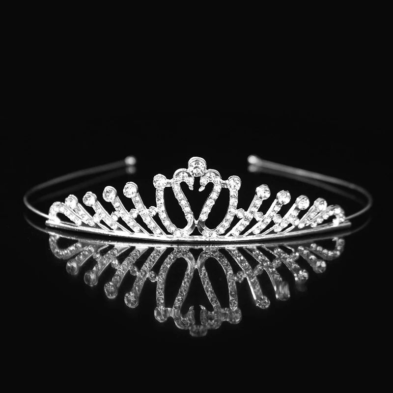 Princess Tiara Crystal Crown Headband - Kids Hair Accessory