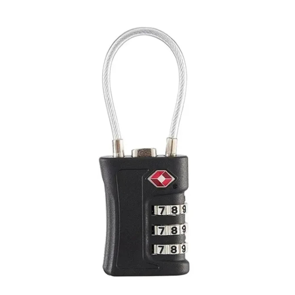 TSA Customs Lock 3 digits Travel Password Changeable Lock Digital Lock Zinc Alloy Suitcase Luggage Anti-theft Lock for Airplane — view 9 of product