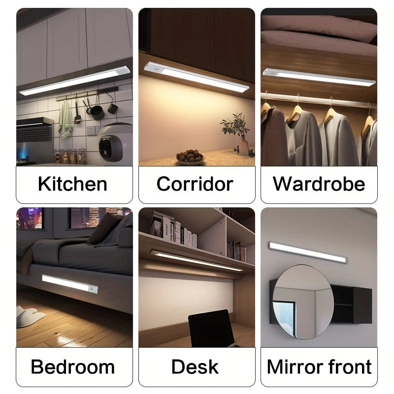 10&ndash;50cm LED Motion Sensor Night Light &mdash; Wireless USB Rechargeable Wall &amp; Under-Cabinet Lamp — view 6 of led &amp; smart lighting
