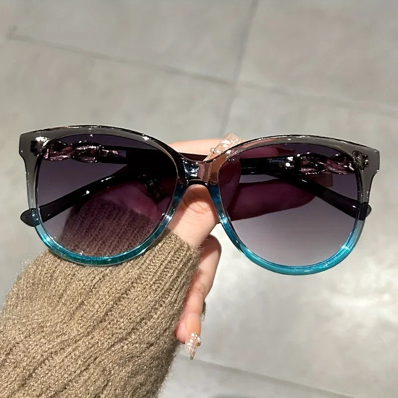 Cat-Eye Sunglasses Designer Vintage 2025 — Viral Women's Retro Lady Brand Editorial Shades — view 5 of sunglasses