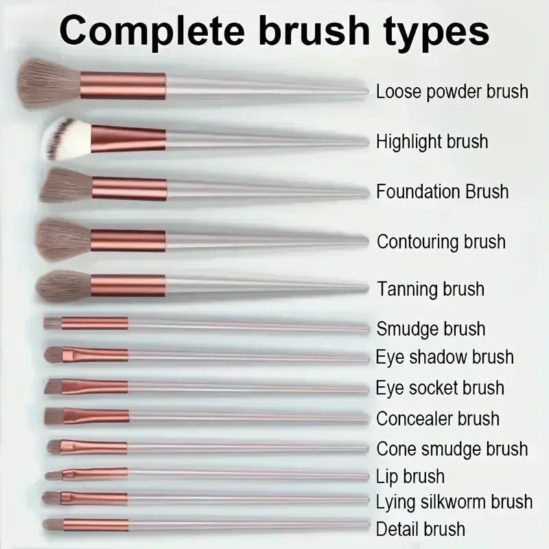 Professional Makeup Brush Set — Soft Fluffy Cosmetic Brushes for Foundation, Powder &amp; Blush — view 6 of makeup
