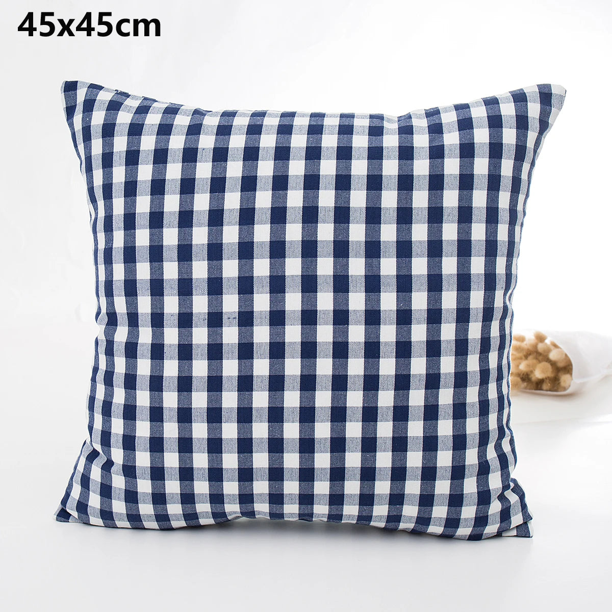 Plaid Sofa Cushion Cover &mdash; 30&times;50 &amp; 45&times;45 cm Multi-Color Stripe Pillowcase — view 16 of cushion covers & pillow cases