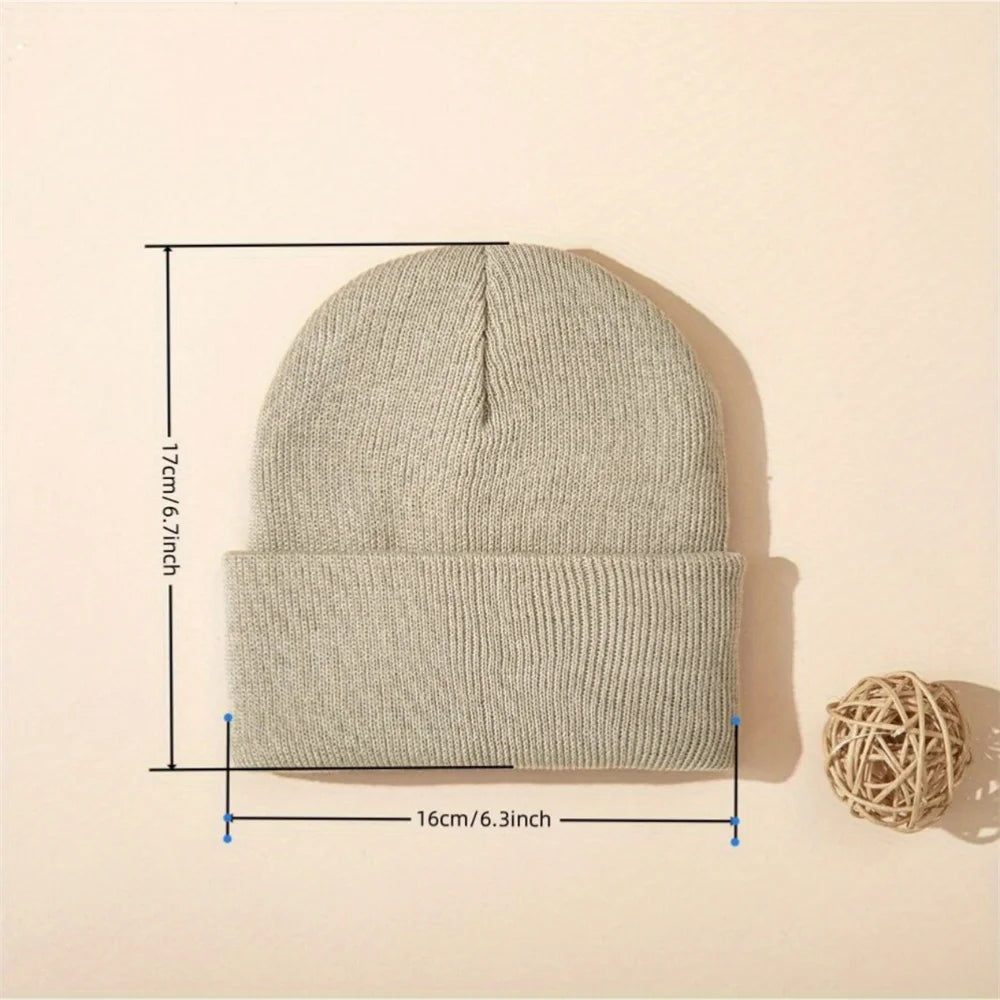 4pcs Baby Knit Cuffed Beanie Bundle - Multi-Color Warm Hats for Boys & Girls — view 3 of baby hats