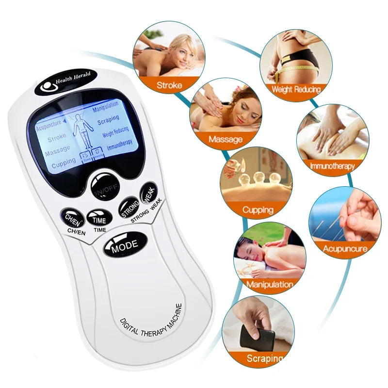 TENS Machine Physiotherapy Pulse Muscle Stimulator — Pain Relief Electrotherapy — view 2 of recovery & massage