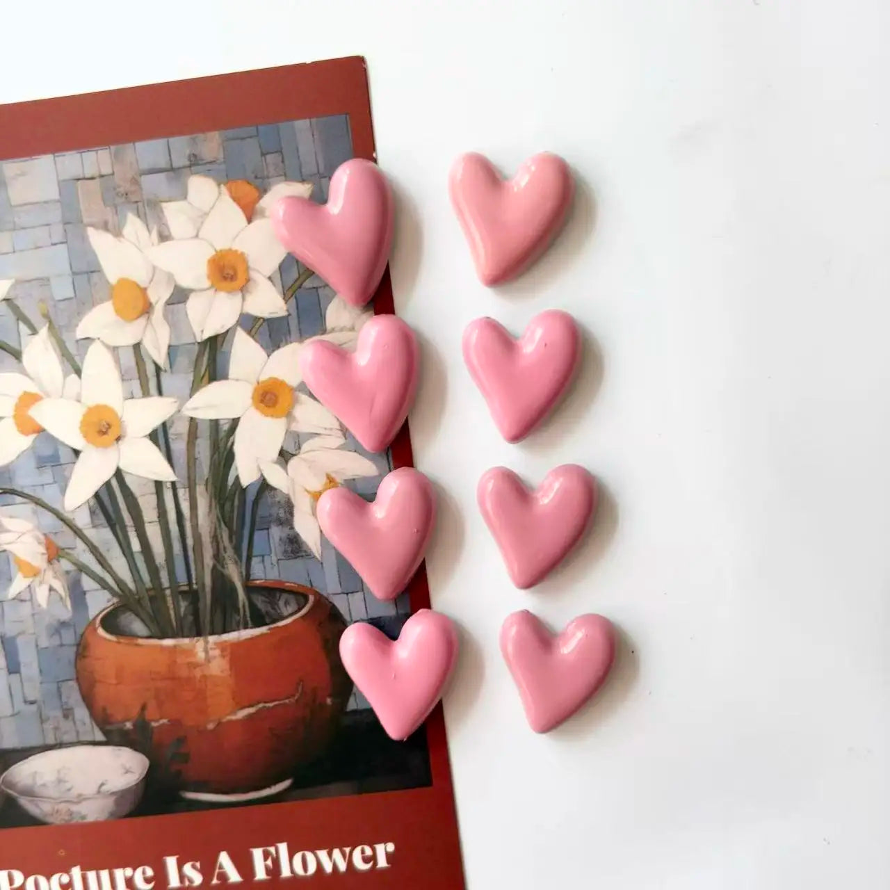 Home Decor Heart-Shaped Fridge Magnets — 6/12 Pcs Cute Decorative Stickers for Kitchen, Home & Office — view 9 of home decor