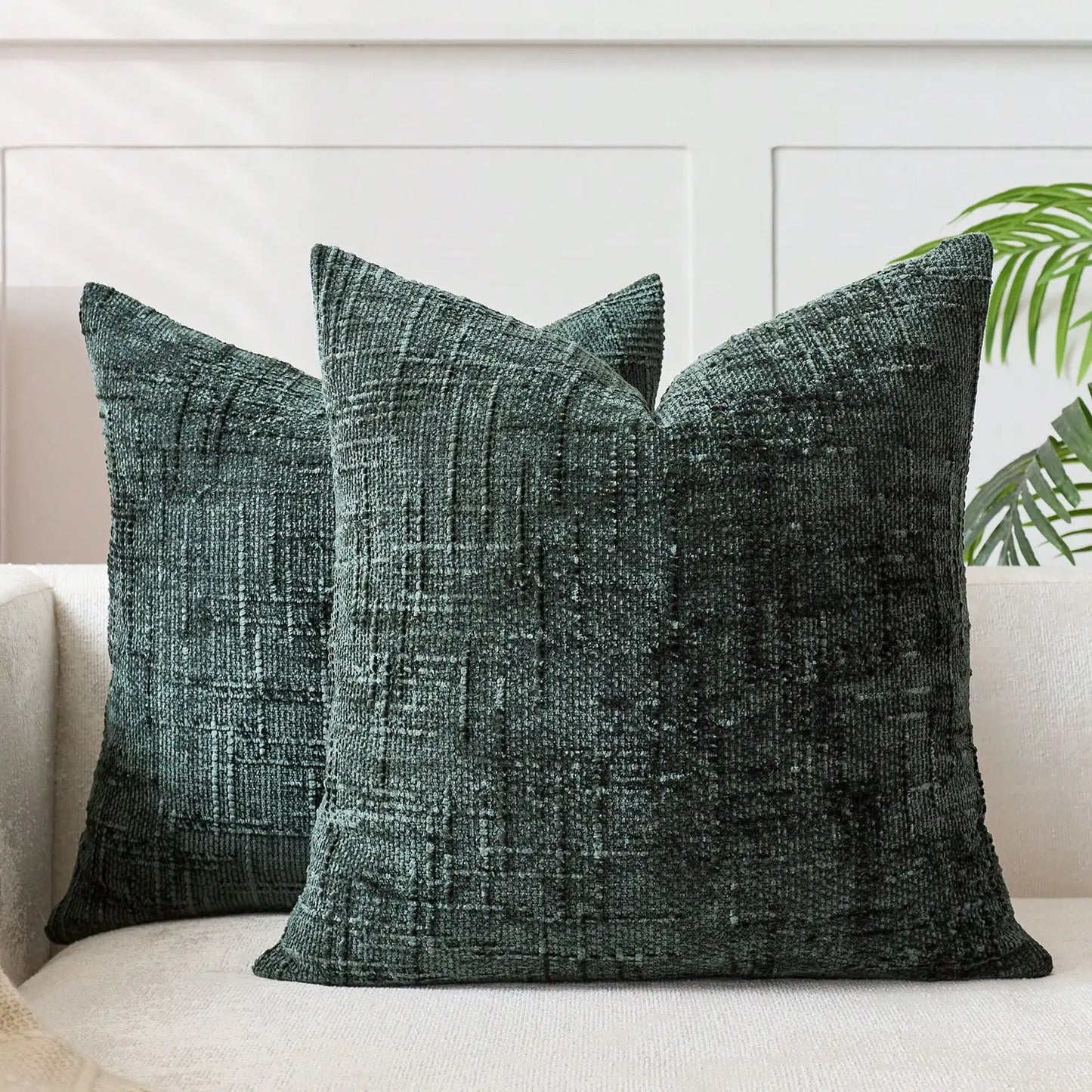 Khaki Chenille Striped Cushion Cover &mdash; 30&times;50 cm Geometric Throw Pillow for Sofa &amp; Bed — view 6 of cushion covers & pillow cases