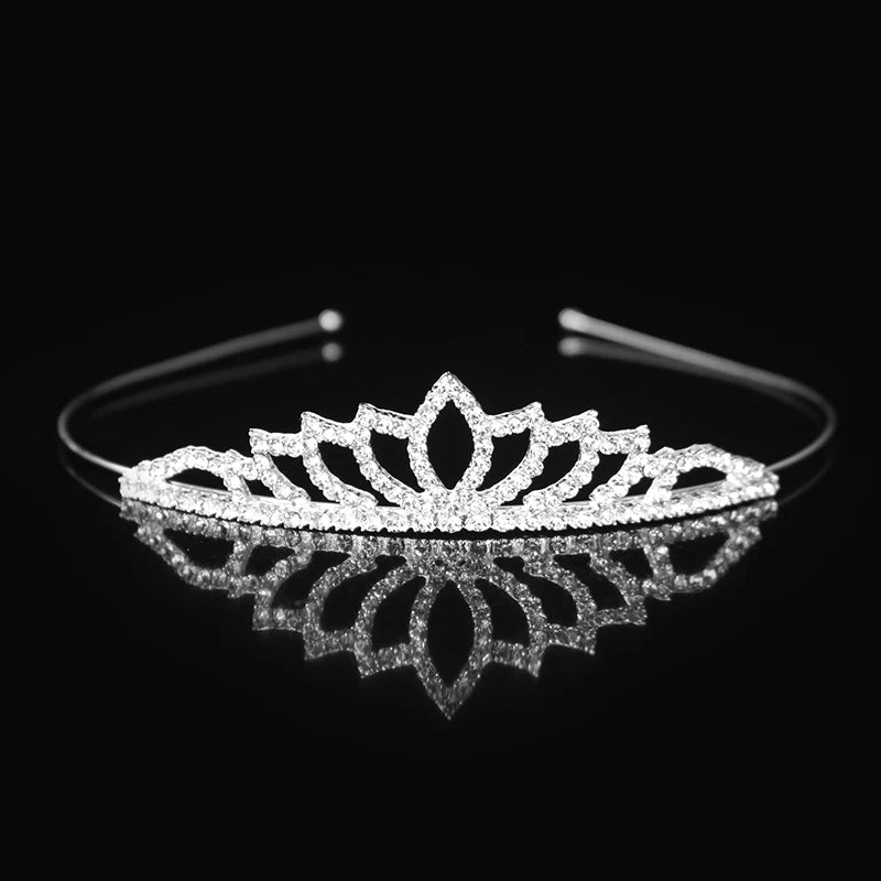 Beautiful Cute Kid Princess Tiaras and Crowns Crystal Headband Bridal Crown Wedding Party Hair Accessories Girls Fashion Jewelry — view 7 of product