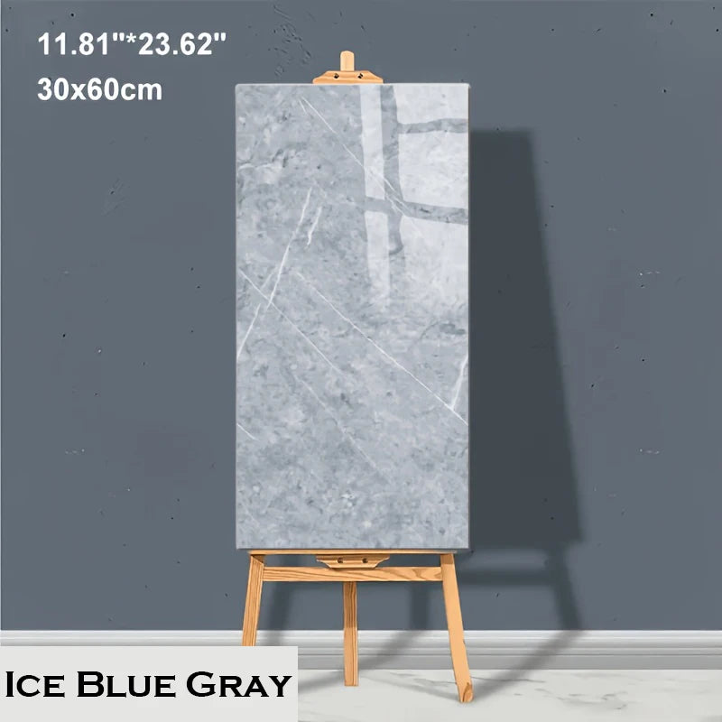 30×60cm Marble Peel-and-Stick PVC Tiles (10–20PCS) – Waterproof Removable Self-Adhesive Floor & Wall Stickers
