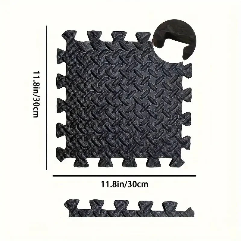 Yoga Mat — 16-Piece Interlocking EVA Gym Floor Mat, Puzzle Workout Tiles — view 9 of sports & fitness