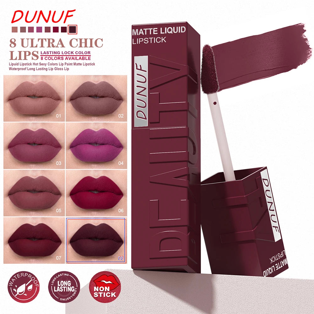 Matte Liquid Lipstick Set — Waterproof Long-Wear Non-Transfer Lip Color — view 4 of makeup