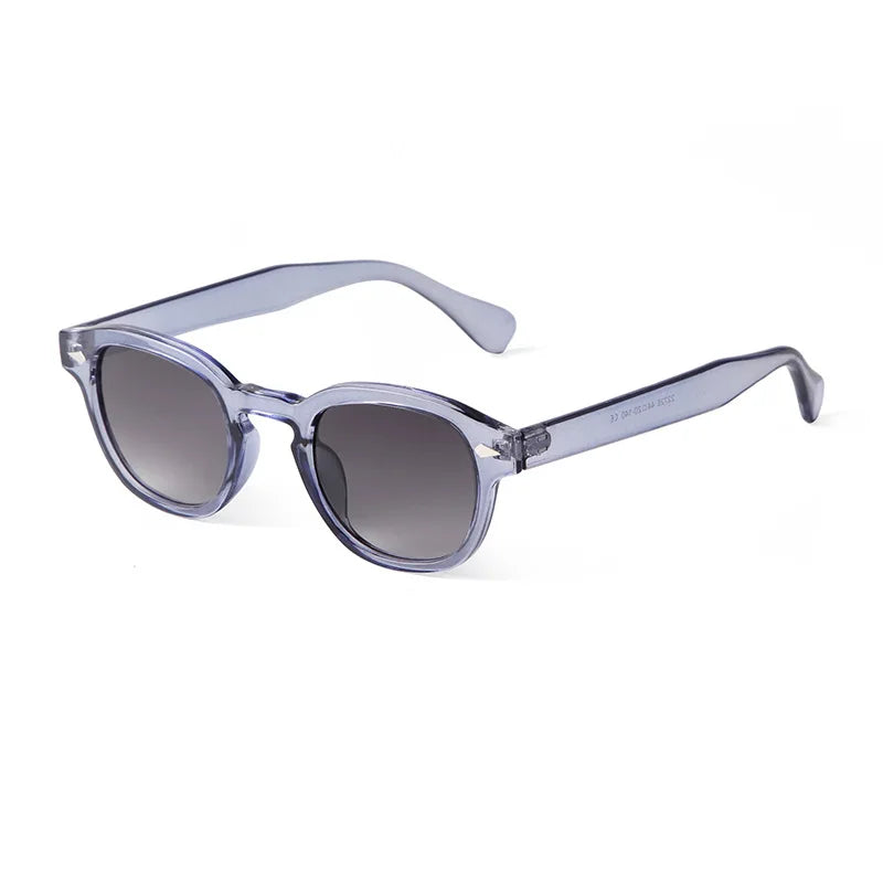 Vintage Round Shell Sunglasses for Women, Retro Rivet, UV400 — view 11 of sunglasses