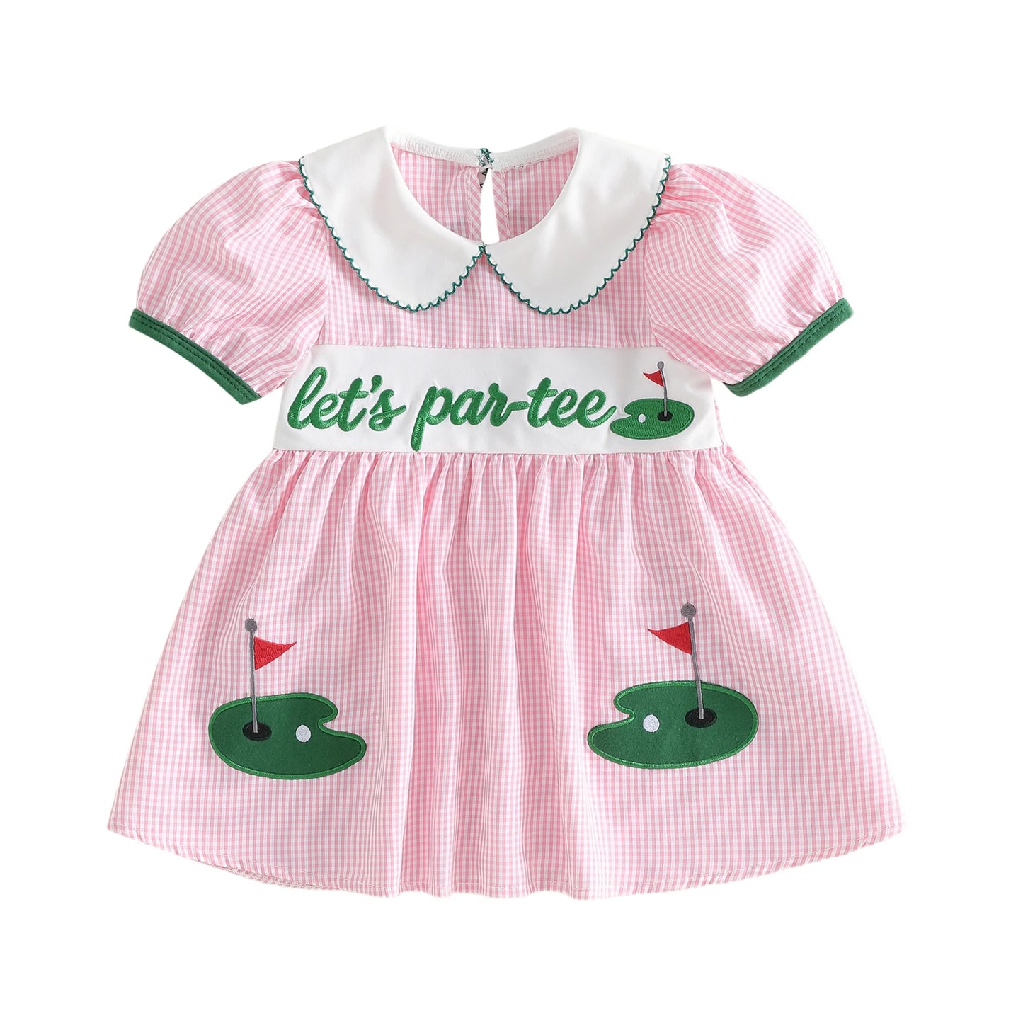 Infant Girls Floral Print Dress - Bowknot Waistband Ruffled Hem Dress — view 6 of infant dresses