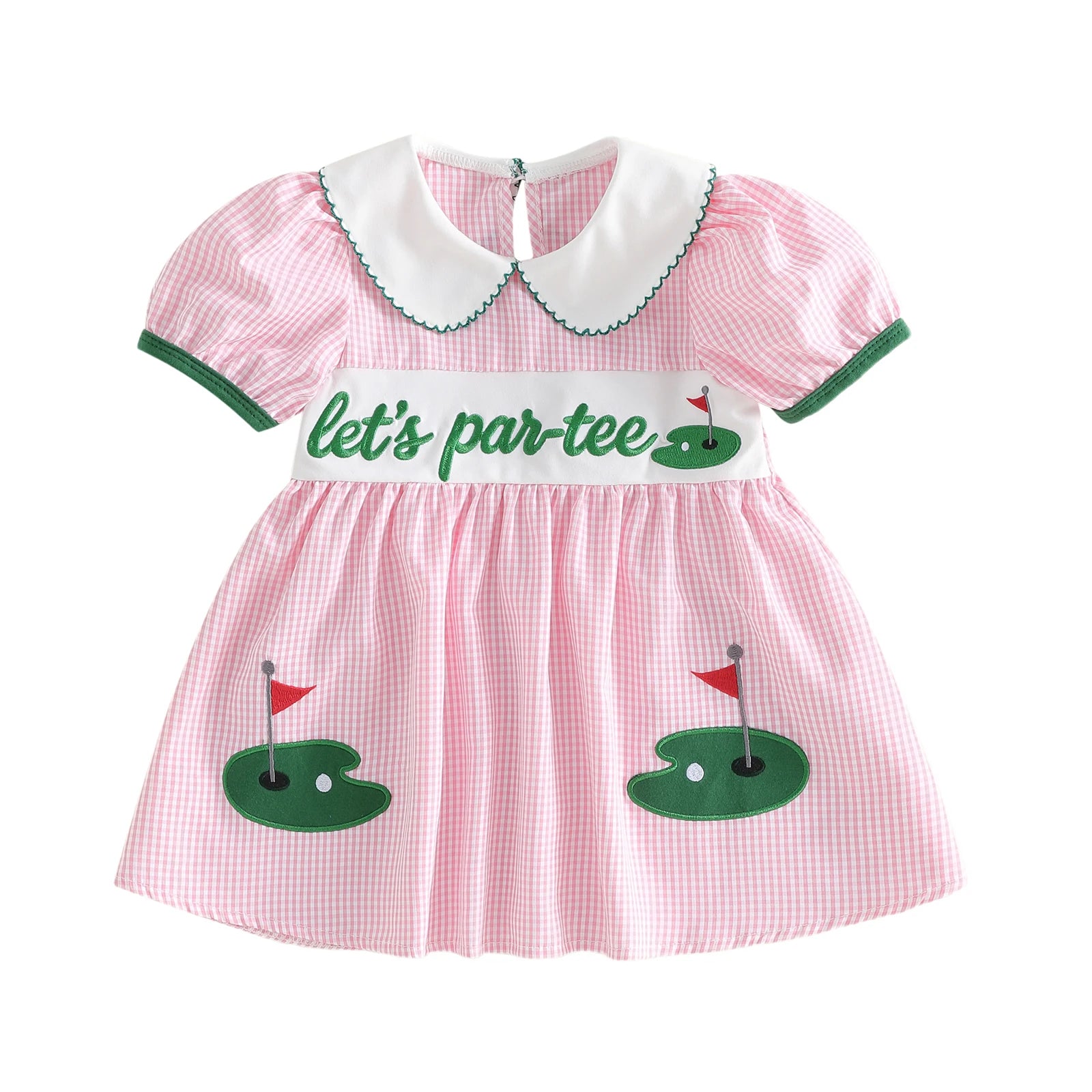Infant Girls Floral Print Dress - Bowknot Waistband Ruffled Hem Dress — view 6 of infant dresses