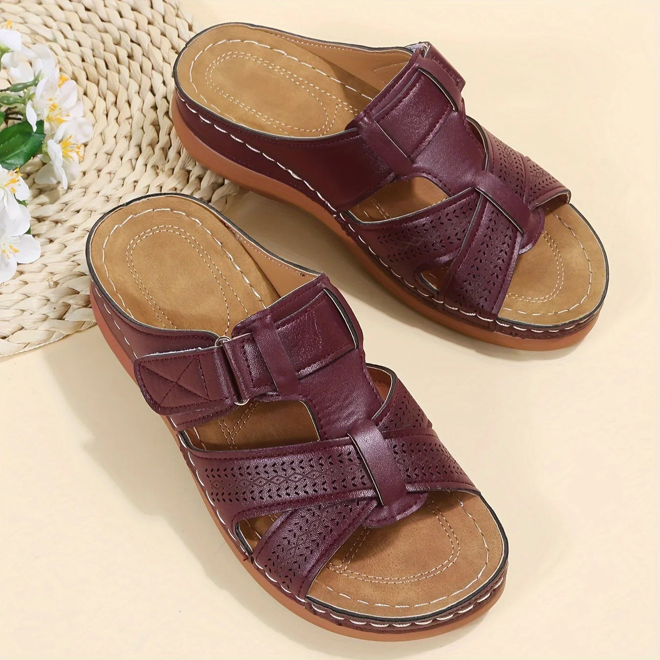 Summer Sandals Striped Fisherman — Arch-Support Closed-Toe Slides (2026 Trend) — view 8 of summer sandals
