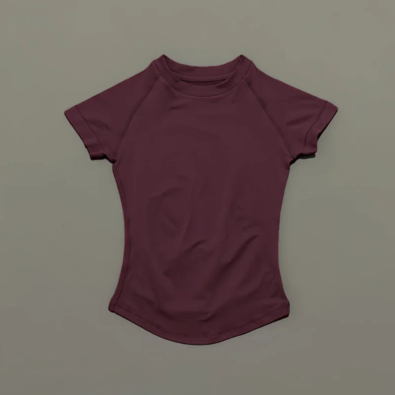 Impact Seamless Yoga Top &mdash; Women&rsquo;s Short-Sleeve Workout Shirt for Running &amp; Sports — view 15 of sports & fitness