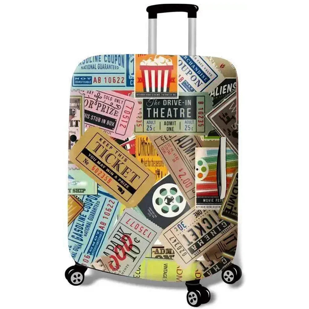 Luggage Cover Stretch Fabric Suitcase Protector Baggage Dust Case Cover Suitable for18-32 Inch Suitcase Case Travel \[p';[[l — view 12 of product