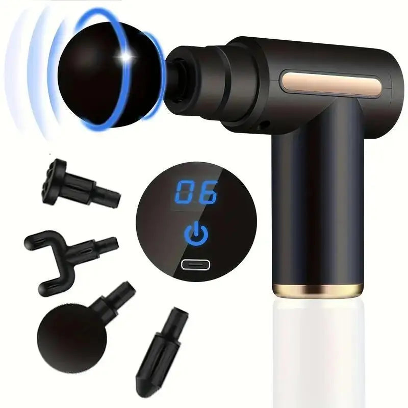 : PAQIN 99-Level Massage Gun – Deep Muscle Fascia Body, Neck & Back Massager (Low Noise) — view 6 of sports & fitness
