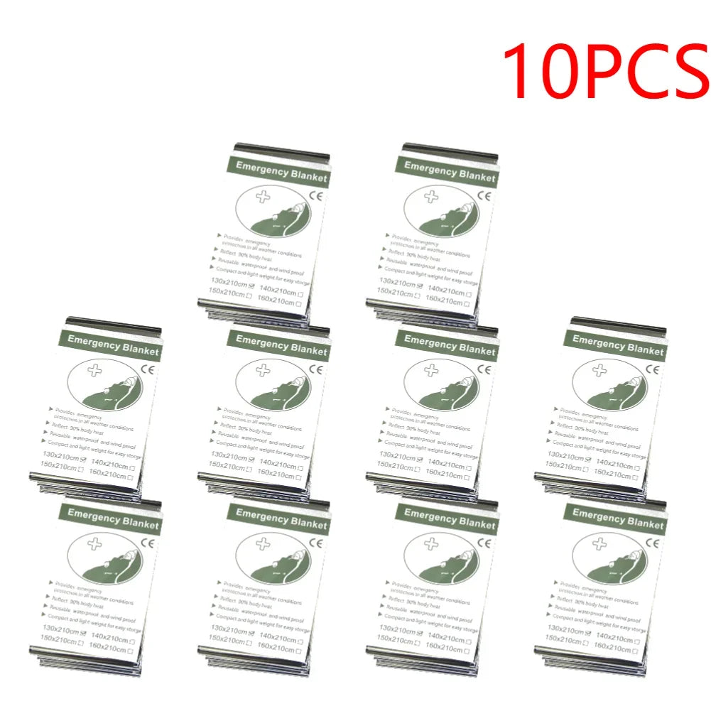Emergency Mylar Survival Blanket Bulk Pack — Lifesaving Thermal Foil — view 10 of outdoor sports