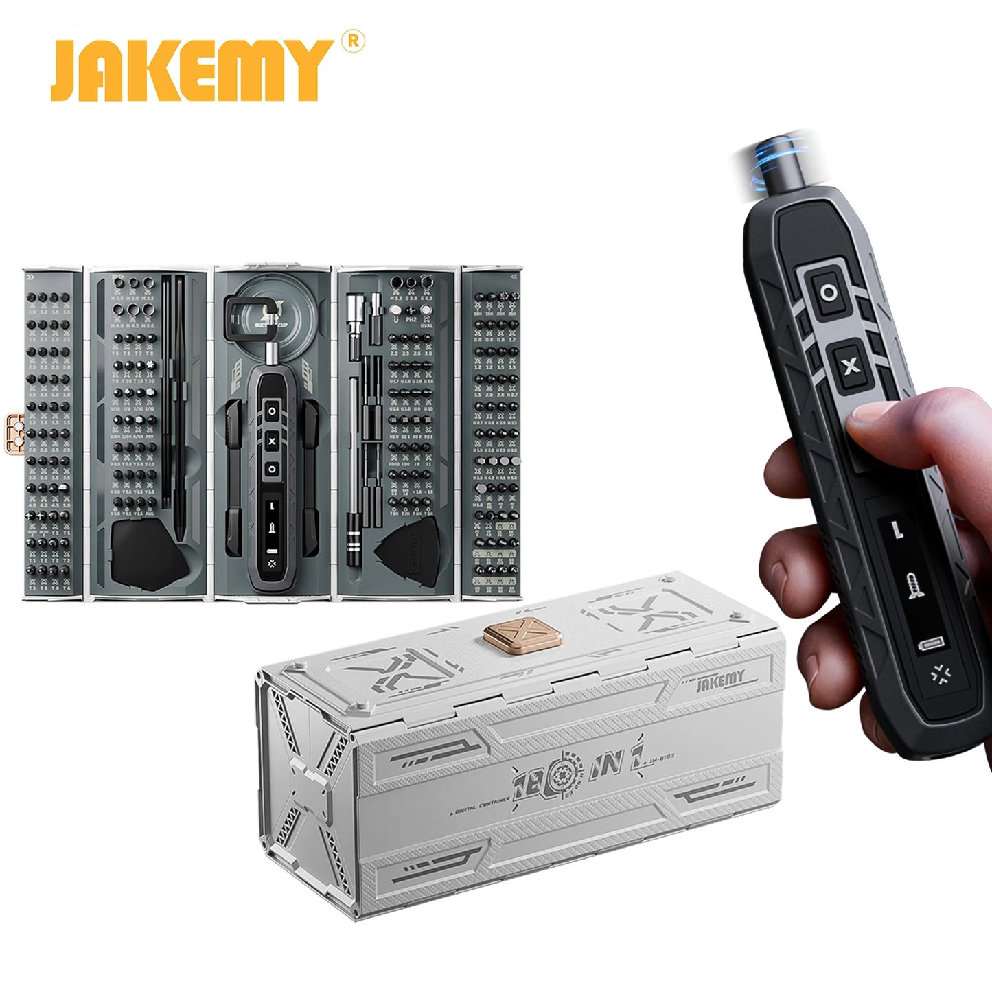 180-in-1 Precision Electric Screwdriver Set – Magnetic Bits Repair Kit for Phone, Laptop & Glasses — view 1 of electronics & gadgets