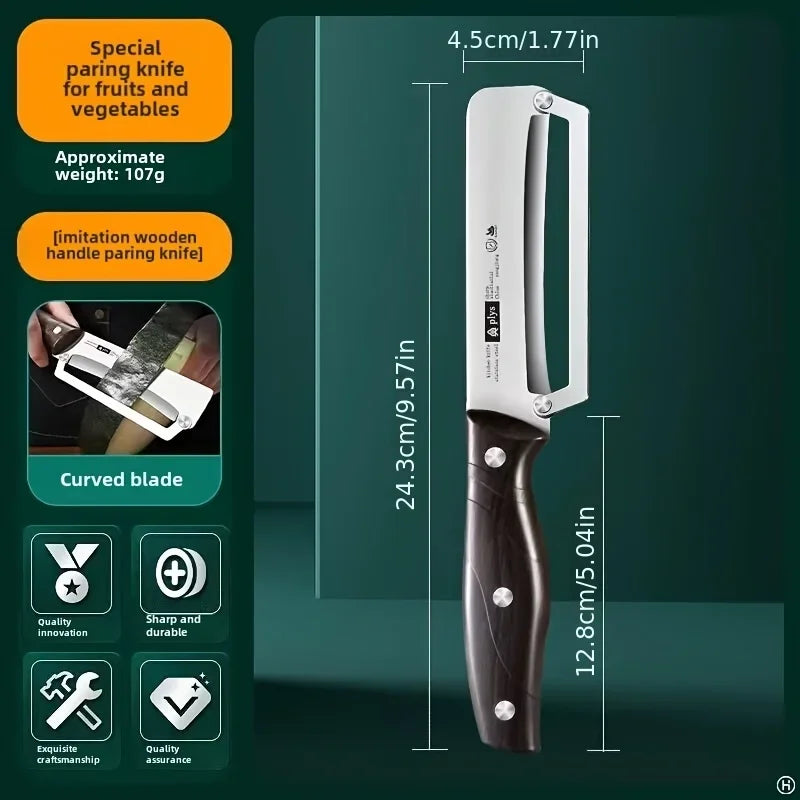 Stainless Steel Peeler with Wooden Handle &mdash; Smooth-Operation Fruit &amp; Vegetable Peeler — view 3 of kitchen gadgets