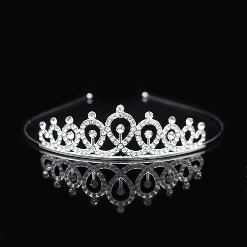 Beautiful Cute Kid Princess Tiaras and Crowns Crystal Headband Bridal Crown Wedding Party Hair Accessories Girls Fashion Jewelry — view 16 of product