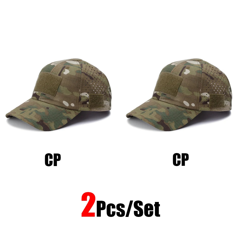 Camouflage Baseball Cap Outdoor — Tactical Sun Protection Hunting Hiking Fishing Men's Hat — view 16 of hats & caps