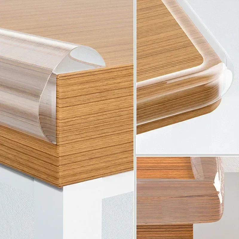 Transparent Baby Edge Protection Strip - Anti-Bump Furniture Guard with Tape — view 2 of baby safety