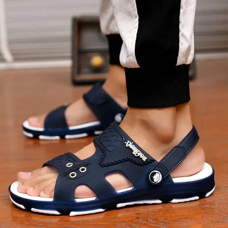Sandals & Slides — Men's Outdoor Beach Slippers, Anti-Slip Peep-Toe Slip-On — view 10 of sandals & slides