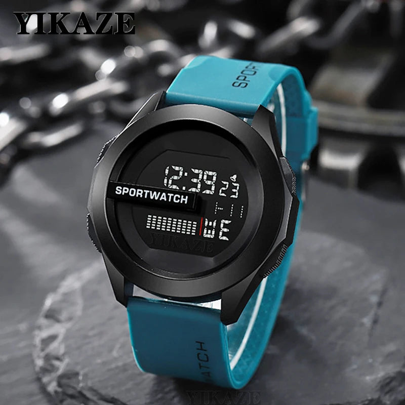 YIKAZE Men's Digital Sport Watch — Military Waterproof Stopwatch Wristwatch — view 3 of watches
