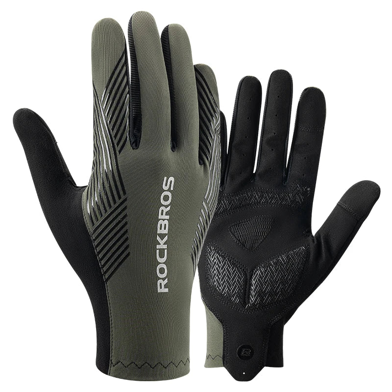ROCKBROS Cycling Gloves Summer Full-Finger MTB Touchscreen — Breathable Non-Slip Bike Riding Gloves — view 7 of gloves