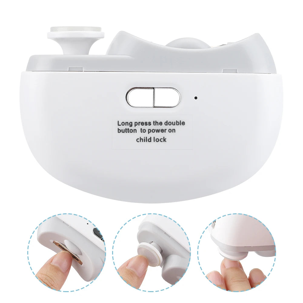 Electric Baby Nail Clipper - 2-in-1 Trimmer &amp; File for Newborn Nails — view 3 of baby grooming