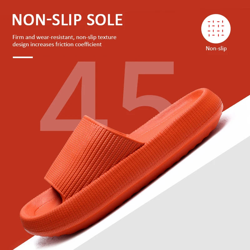 Summer Sandals Cloud Bathroom Home Slides — EVA Soft-Sole Non-Slip Slippers — view 3 of summer sandals