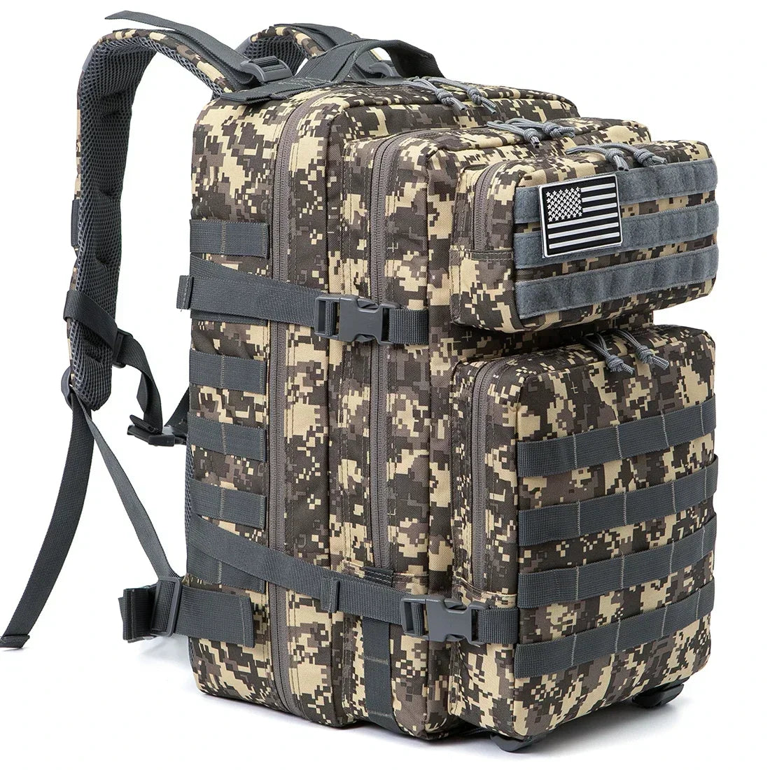45L Tactical Military-Style Backpack — MOLLE Webbing for EDC & 3-Day Use — view 18 of outdoor sports
