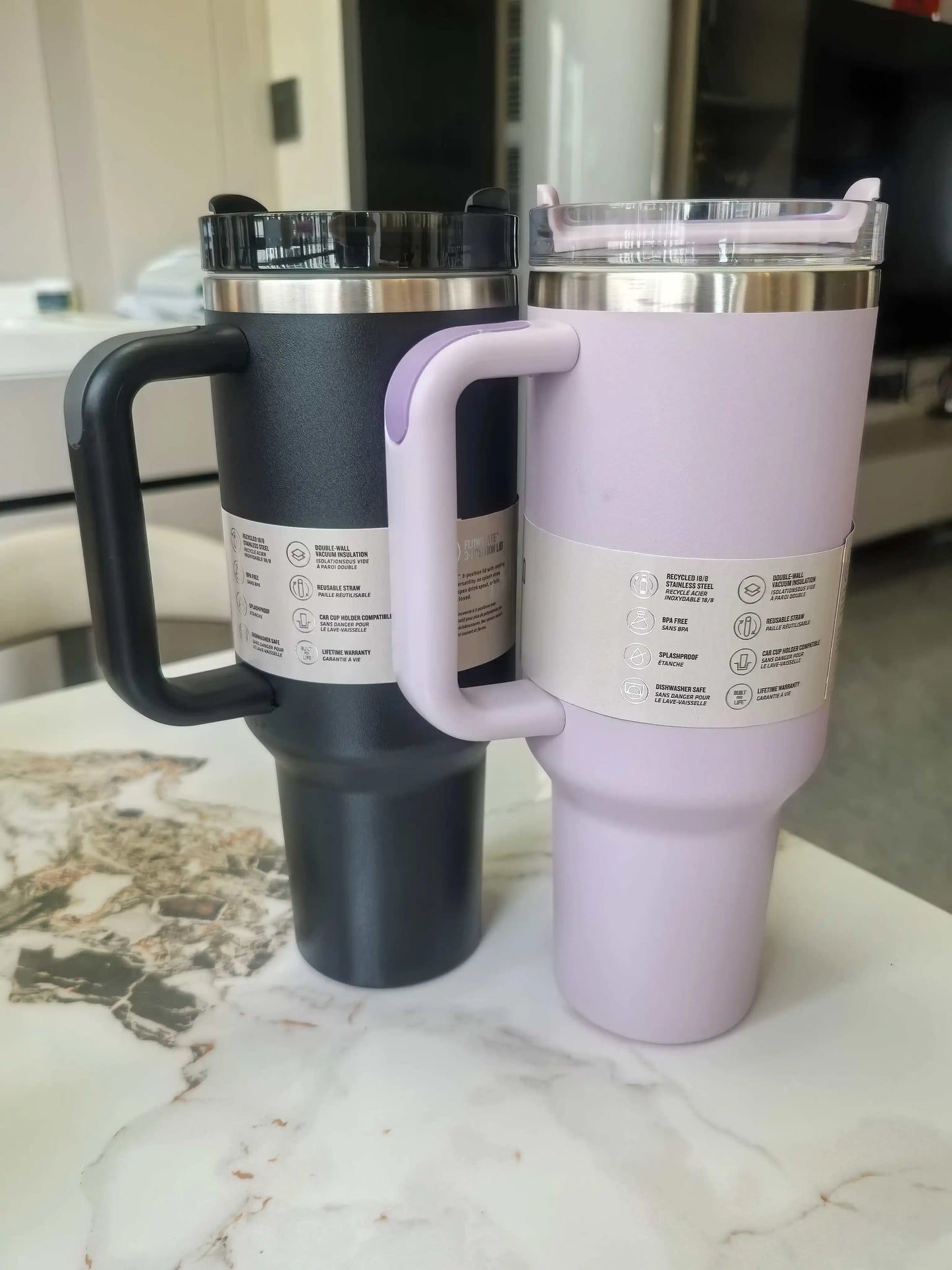 40oz Vacuum Insulated Mug – Double-Walled Stainless Steel Thermos Car Water Bottle (Hot/Cold) — view 2 of electronics & gadgets