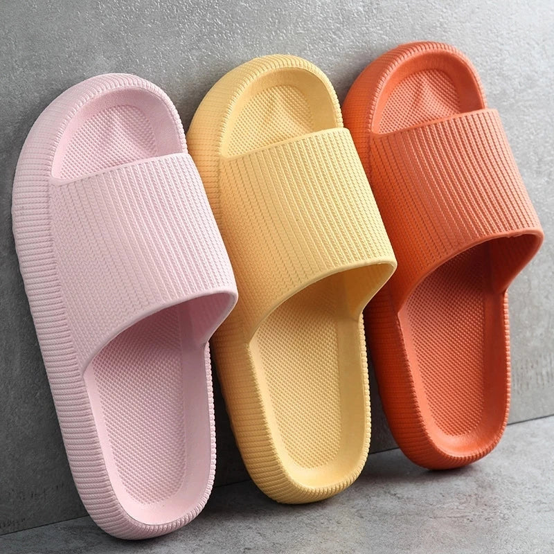 Summer Sandals Cloud Bathroom Home Slides — EVA Soft-Sole Non-Slip Slippers — view 2 of summer sandals