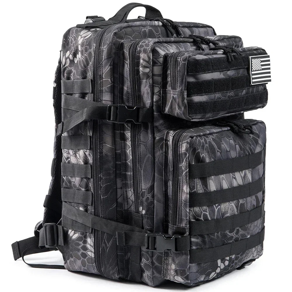 45L Tactical Military-Style Backpack — MOLLE Webbing for EDC & 3-Day Use — view 19 of outdoor sports