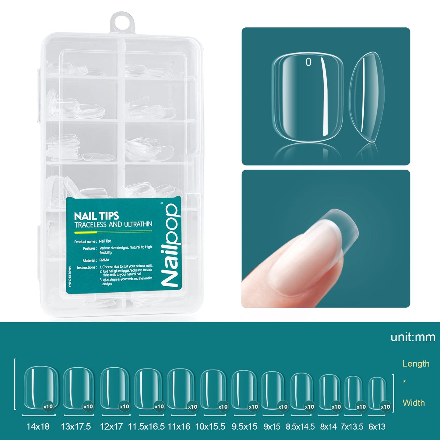 120PCS Soft Gel Nail Tips – Full-Cover Oval & Square DIY Extensions