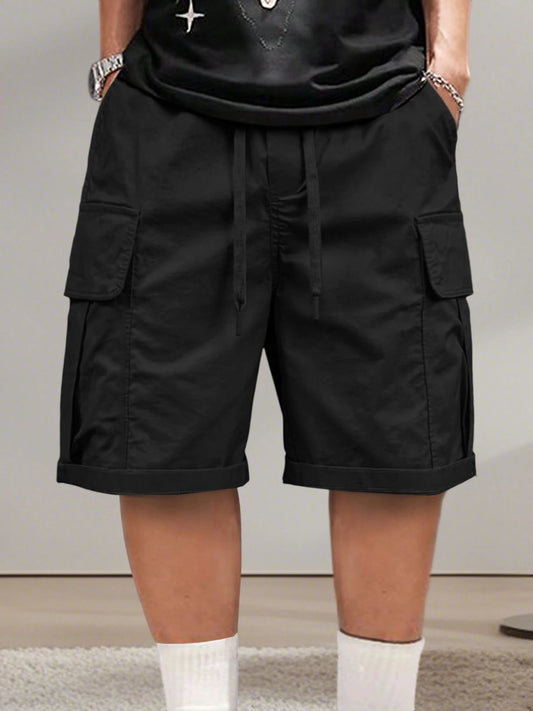 Men&rsquo;s Quick-Dry Cargo Shorts &mdash; Lightweight Elastic Waistband with Multiple Pockets — view 1 of shorts