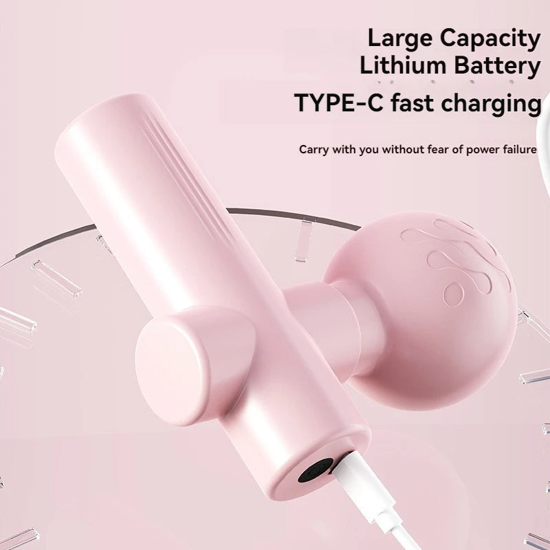 2025 USB Mini Massage Gun – Portable Fascia Muscle Relaxation Neck Massager (AIBOULLY)