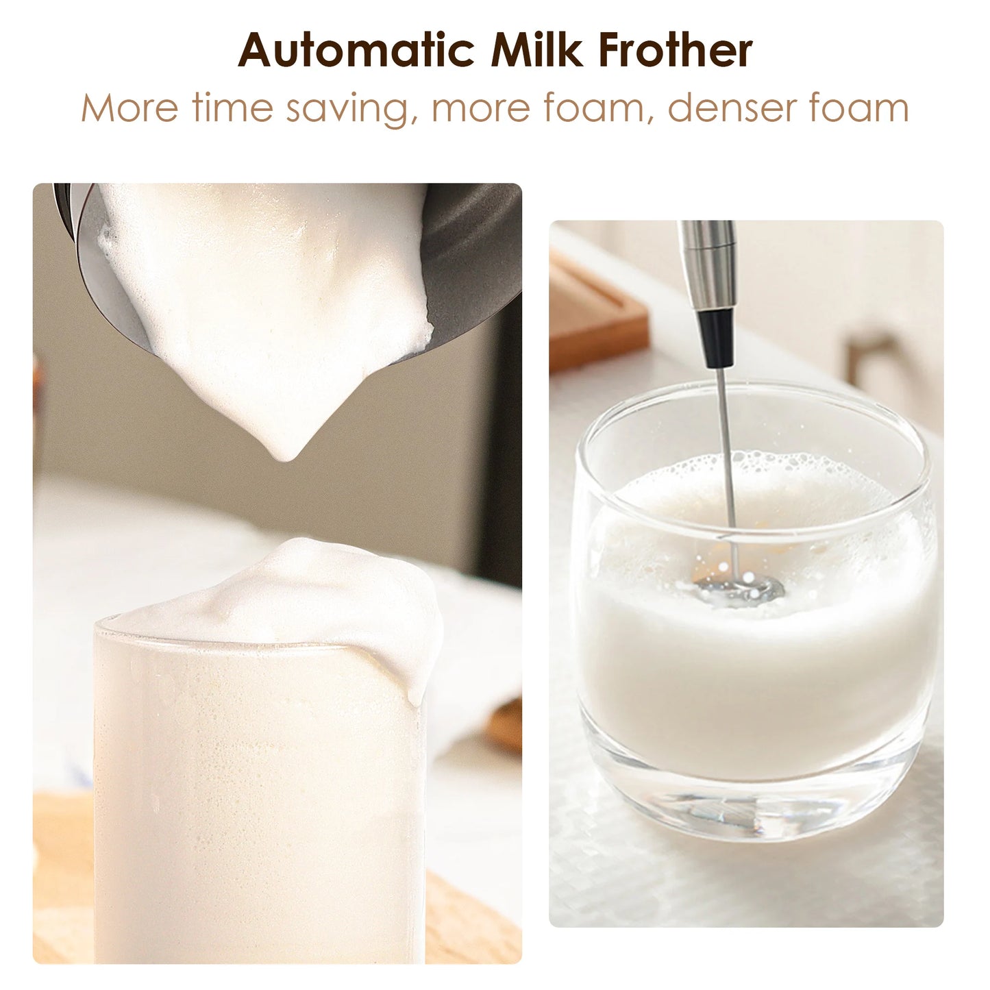 BioloMix 5-in-1 Milk Frother – LED Touchscreen Hot & Cold Foam Maker for Lattes & Coffee — view 4 of beauty & personal care