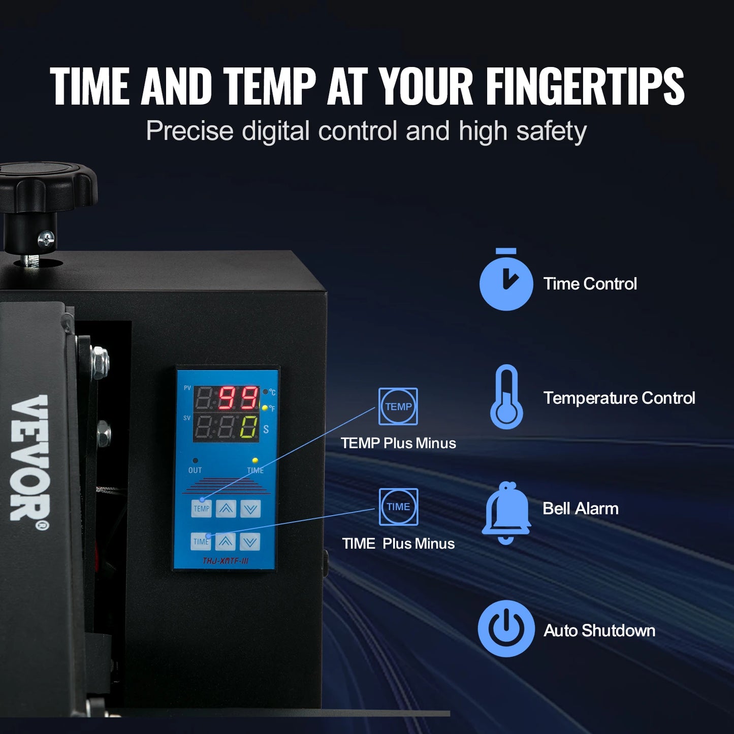 SucceBuy Heat Press Machine 15" x 15" /16" x 20" /16" x 24" Sublimation Printer Manual Clamshell Transfer on DIY T-shirt Pillow