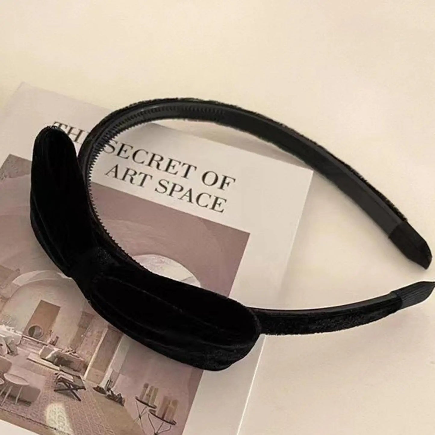 Elegant Velvet Bow Headband for Women Red Black Bowknot Hair Band Sweet Girls Hairband Party Hair Hoop Hair Accessories Headwear — view 10 of product