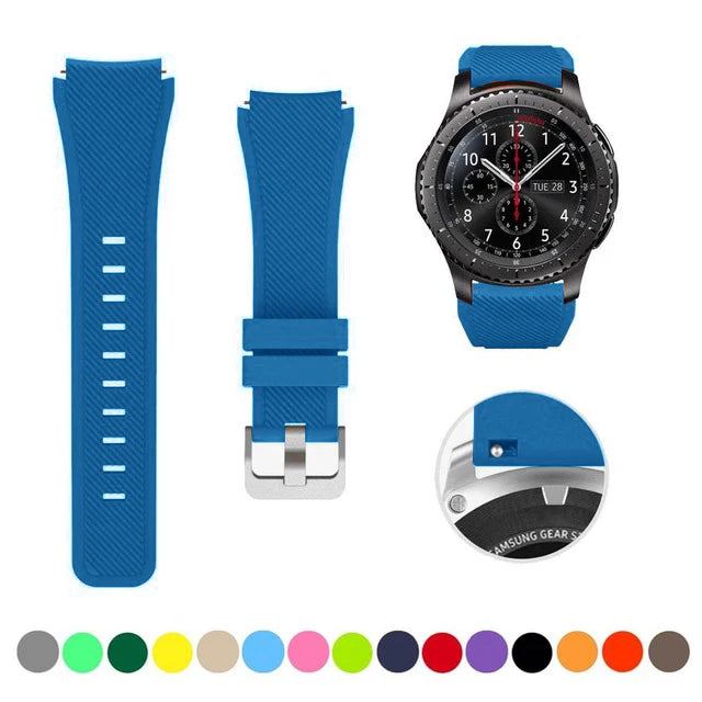 20/22mm Quick-Release Watch Strap for Samsung Galaxy Watch 6/5/4 & Gear S3 — Leather-Look Band — view 15 of watch straps