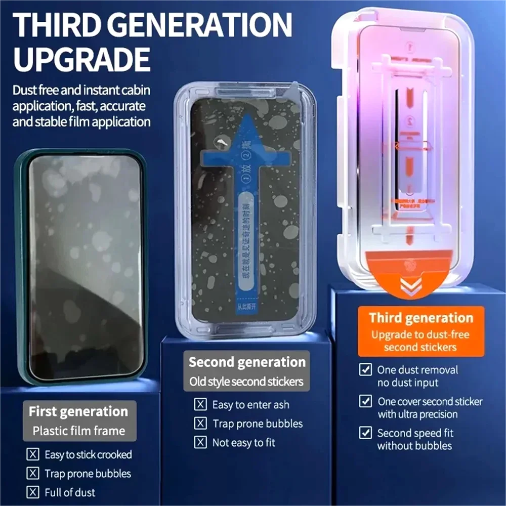 1-2PCS 8K Dust-Free Glass — Xiaomi 17 Pro Max/15T/14T HD Easy Install — view 3 of screen protectors