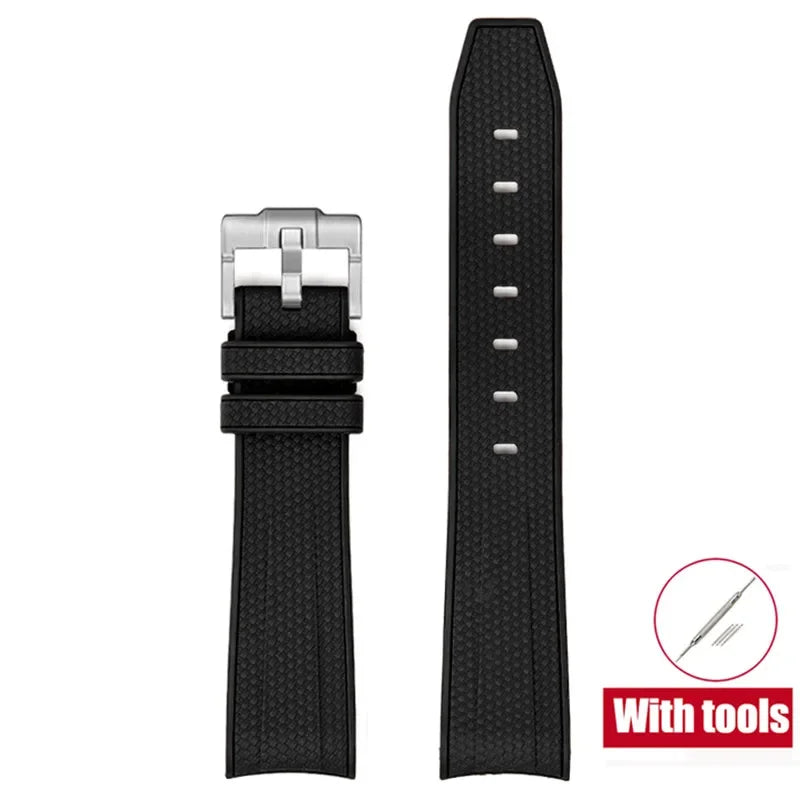 MoonSwatch Diving Strap — 20mm Curved-End Rubber Watch Band for Omega x Swatch