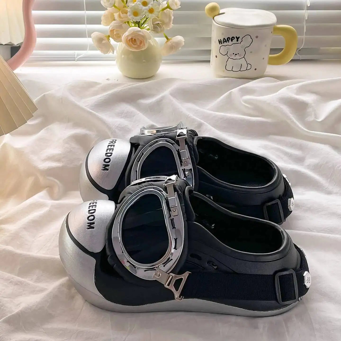 Platform Clog Slippers — Statement Chunky Outdoor Slip-On Mules — view 7 of sandals & slides