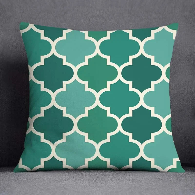 Dark Green Floral Cushion Cover &mdash; Modern Square Animal Print Pillow Case for Sofa &amp; Office — view 11 of cushion covers & pillow cases