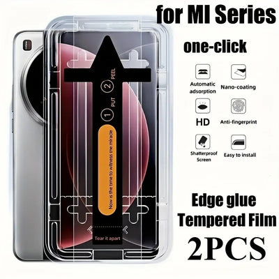 2Pcs One-Click Tempered Glass — Xiaomi 15/14/13/12 Ultra Easy Install — view 1 of screen protectors