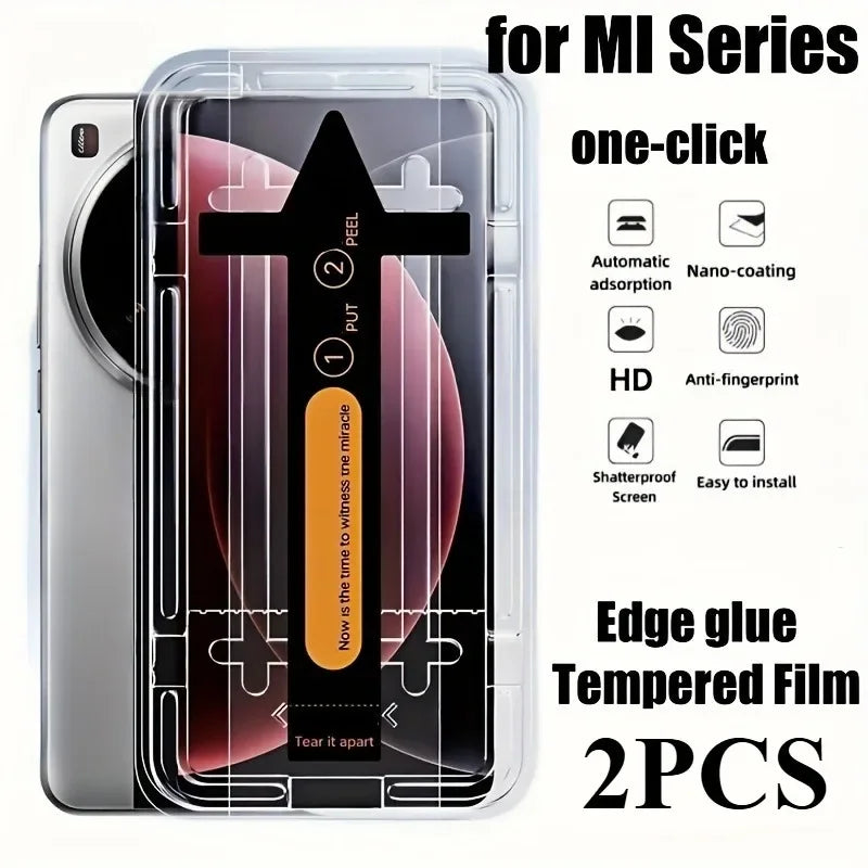 2Pcs One-Click Tempered Glass — Xiaomi 15/14/13/12 Ultra Easy Install — view 1 of screen protectors